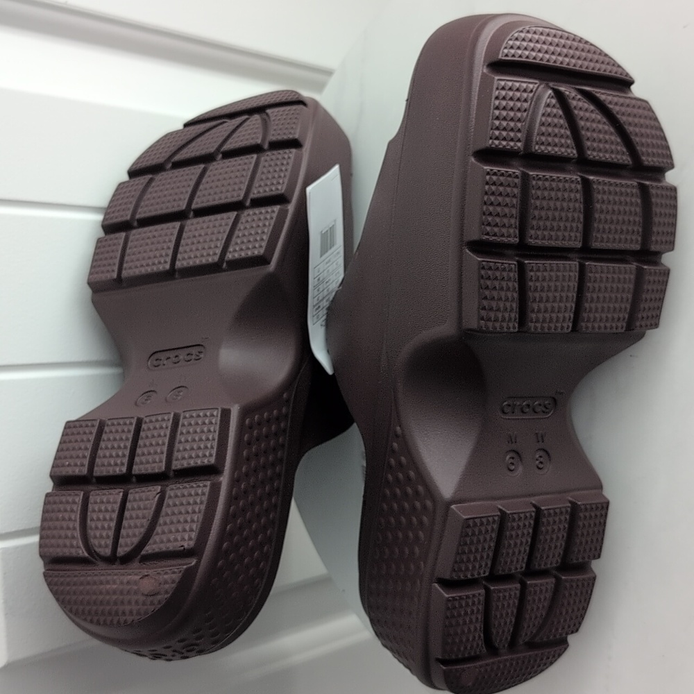 CROCS Dark Brown Platform Clogs - image 6